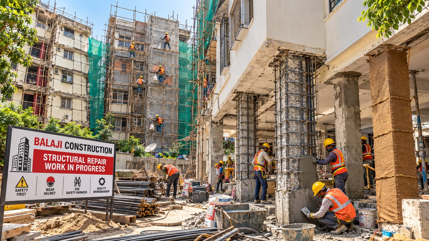 Jacketing to Columns